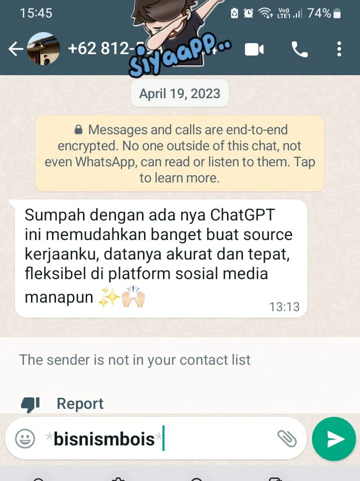 Testi Bisnismbois 01