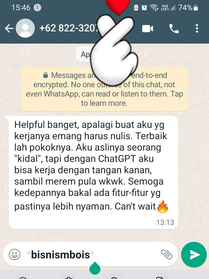 Testi Bisnismbois 04